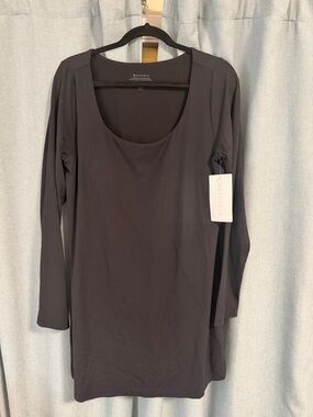 Athleta Black Long Sleeve Scoop Neck Performance dress size XL